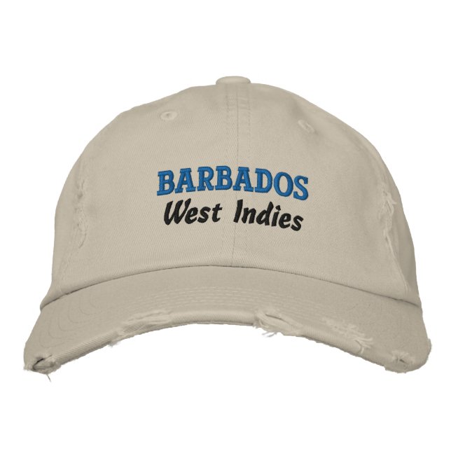 Barbados  embroidered baseball cap (Front)