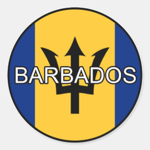 Barbados Euro Sticker