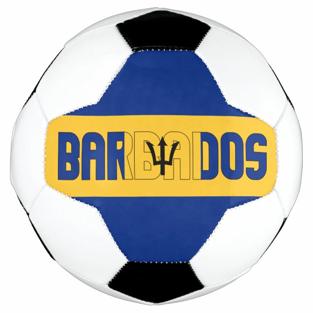 Barbados Flag Adorable Patriotic Football (Front)
