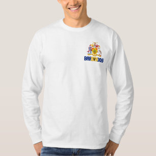 Barbados Flag and Coat of Arms Patriotic T-Shirt