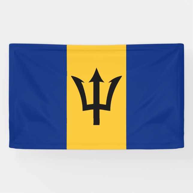 Barbados Flag Banner (Horizontal)