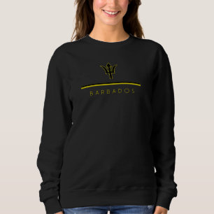Barbados Flag Barbadian Trident Caribbean Island H Sweatshirt