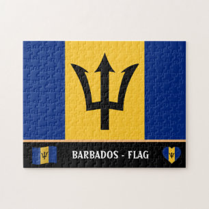 Barbados Flag & Barbadosan country / Barbados Jigsaw Puzzle