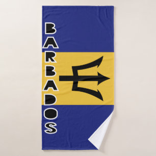 Barbados Flag Bath Towel