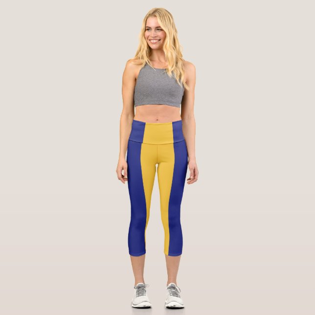 Barbados flag capri leggings (Front)