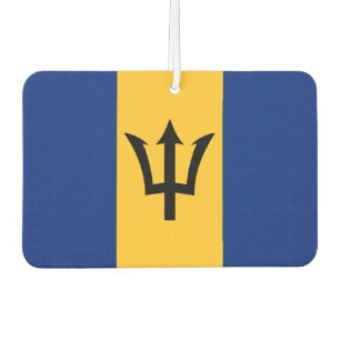 Barbados flag car air freshener