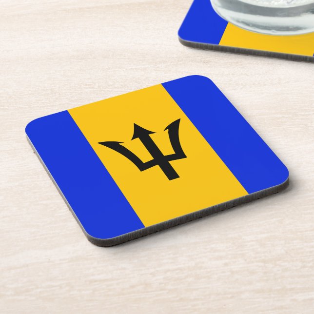 Barbados Flag   Coaster (Left Side)