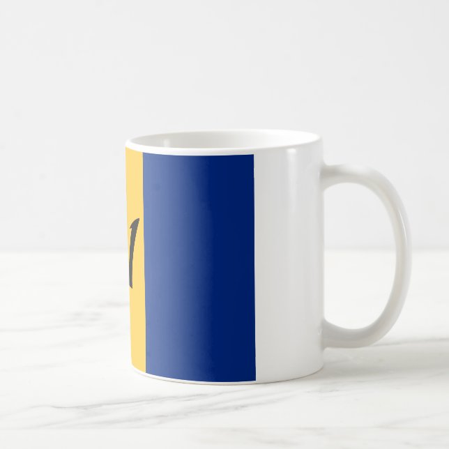 Barbados flag coffee mug (Right)