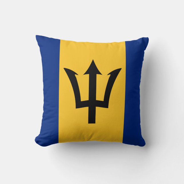 Barbados Flag Cushion (Front)