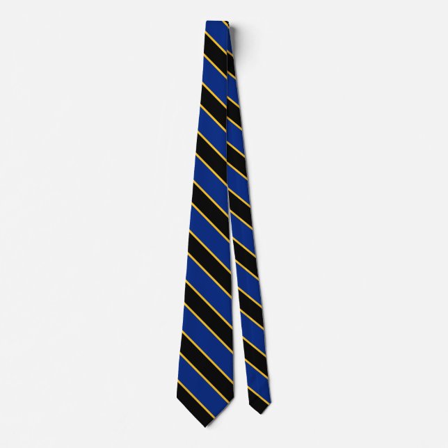 Barbados Flag Elegant Patriotic Neck Tie (Front)