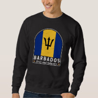 Barbados Flag Emblem Distressed Vintage