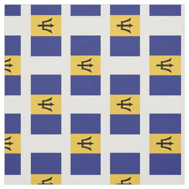 Barbados Flag Fabric (Swatch)