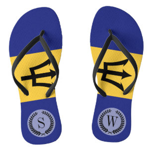 Barbados Flag Flip Flops