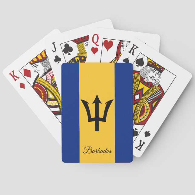 Barbados Flag Games, Barbados Playing Cards (Back)
