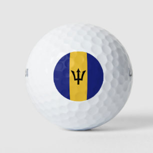 Barbados flag golf balls