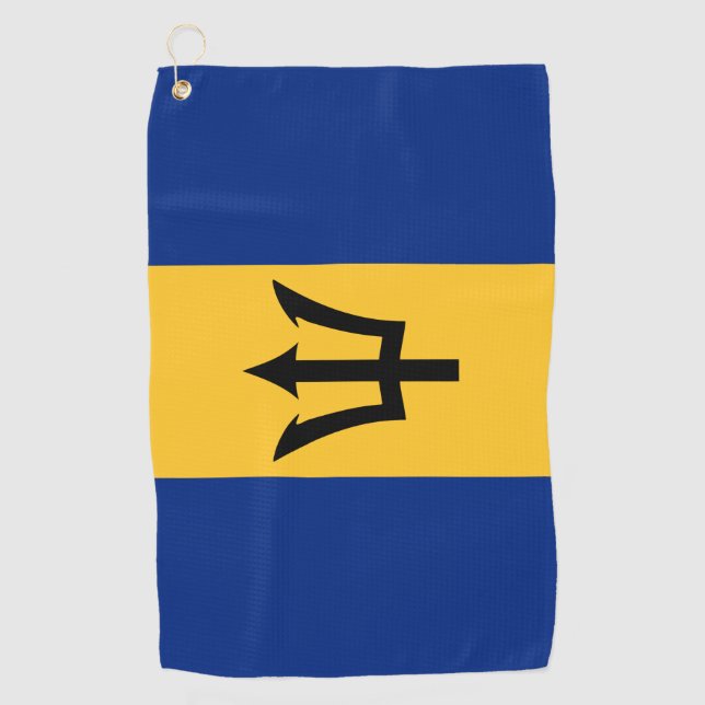 Barbados Flag & golf Barbados /sports Bridgetown Golf Towel (Front)