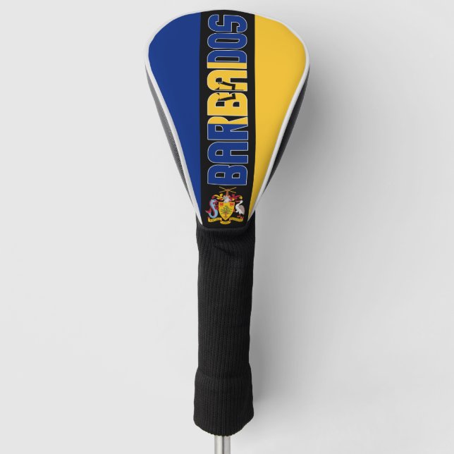 Barbados Flag Gorgeous Patriotic Golf Head Cover (Front)