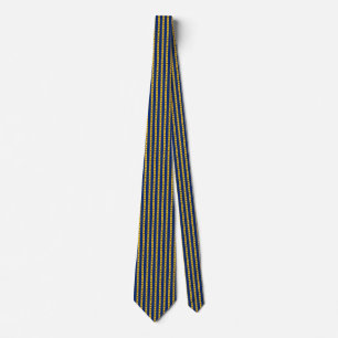 Barbados Flag Honeycomb Tie
