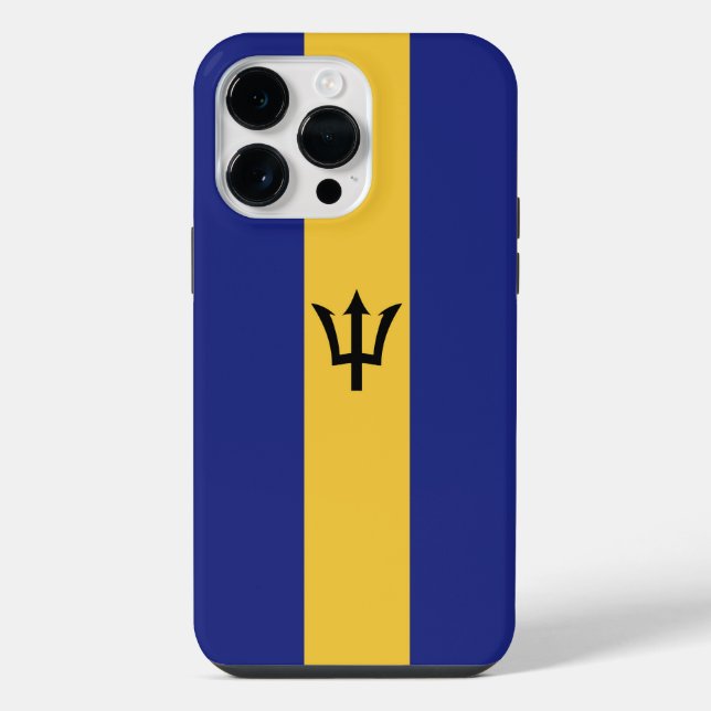 Barbados flag iPhone case (Back)