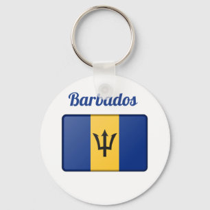 Barbados Flag  Key Ring
