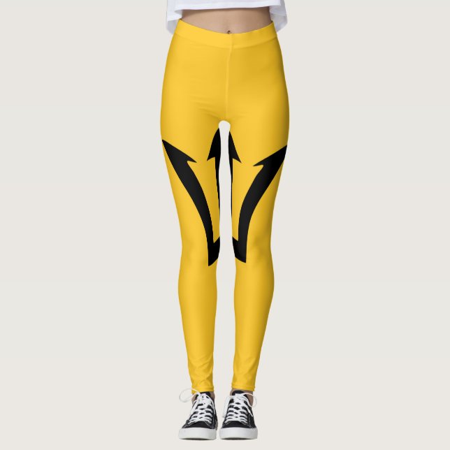 Barbados flag leggings (Front)