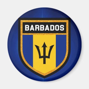 Barbados Flag Magnet