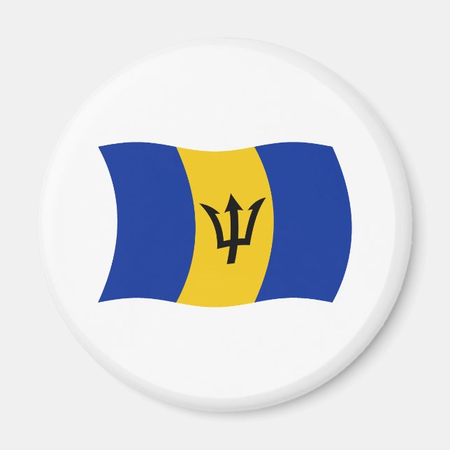 Barbados Flag Magnet (Front)