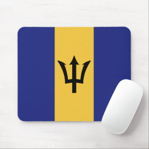 Barbados flag mouse mat