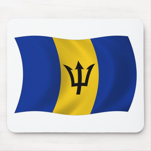 Barbados Flag Mousepad (Front)