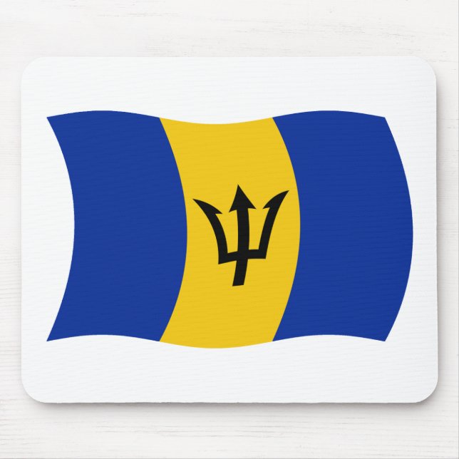 Barbados Flag Mousepad (Front)