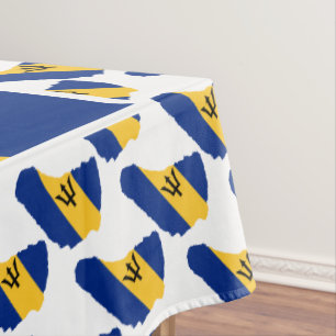 BARBADOS FLAG Patriotic Tablecloth