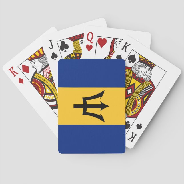 Barbados Flag Playing Cards (Back)