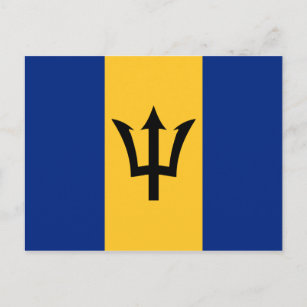 Barbados Flag Postcard