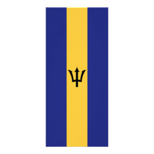 Barbados flag rack card