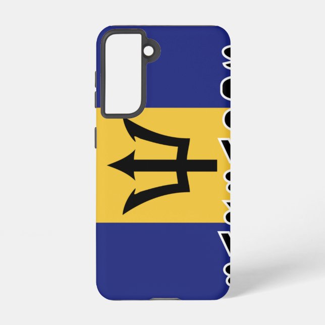 Barbados Flag Samsung Galaxy Case (Back)