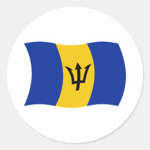 Barbados Flag Sticker