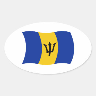 Barbados Flag Sticker