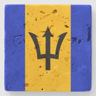 Barbados Flag  Stone Coaster