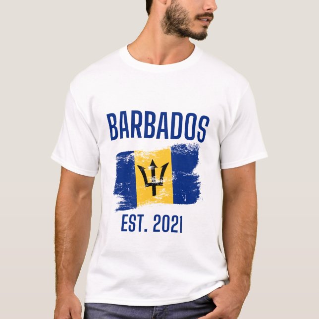 Barbados flag T-Shirt (Front)