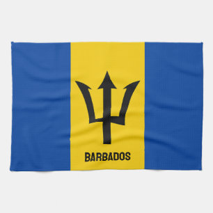 Barbados Flag Tea Towel
