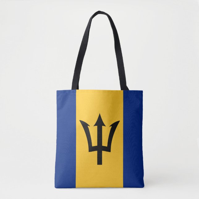 Barbados Flag Tote Bag (Front)