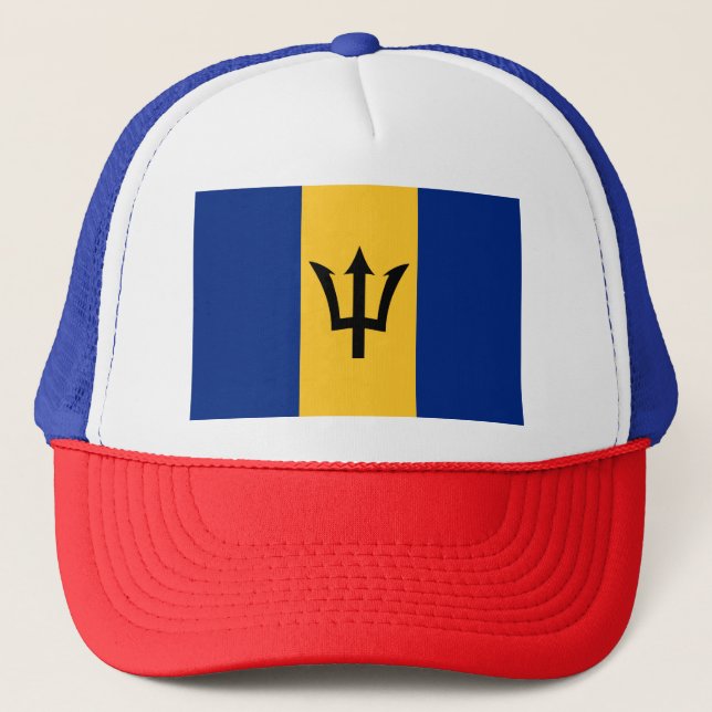 Barbados Flag Trucker Hat (Front)