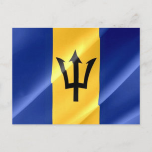 Barbados - Flag Waving - Postcard