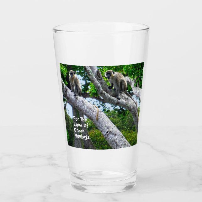 Barbados Green Monkeys Glass (Front)
