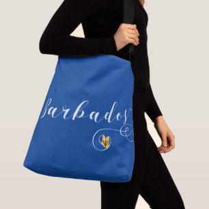 Barbados Heart Flag, Barbadian Crossbody Bag