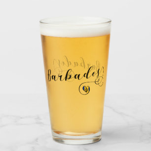 Barbados Heart Flag, Barbadian Glass