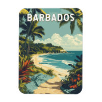 Barbados Illustration Travel Art Vintage