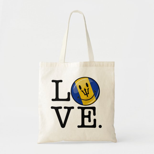 Barbados Island Love Tote Bag (Front)