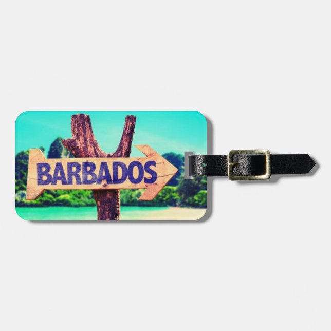 Barbados Luggage Tag (Front Horizontal)
