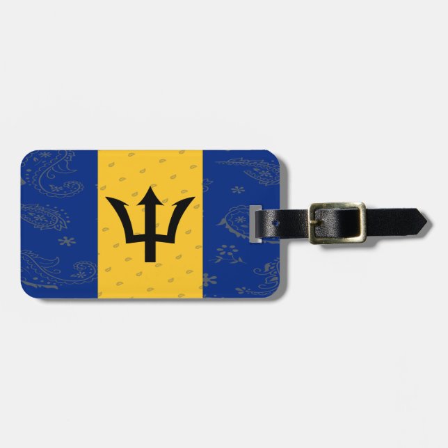 Barbados Luggage Tag (Front Horizontal)